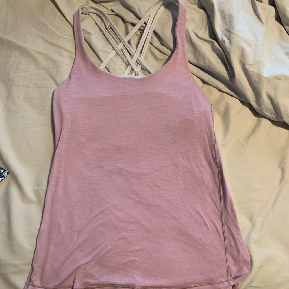 PINK LULULEMON TANK TOP💗